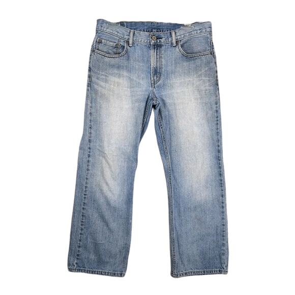 LEVI'S 527 Boot Cut Denim Jeans Men's 32x27 Boy's 12H Stonewashed Distressed - Picture 1 of 9